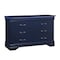 Global Furniture Usa Traditional Glam Rich Blue W /LED Charlie Blue Dresser With Led 720 - alternate 5